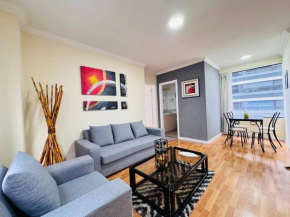 Departamento, con vista, para 2 personas, wifi, parqueadero gratis cubierto, full equipado, lavadora, secadora, cerca de el Parque La Carolina